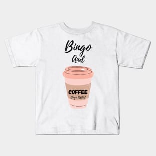 Bingo and Coffee White Kids T-Shirt